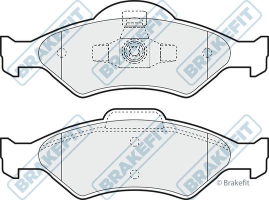 APEC BRAKING Bremžu uzliku kompl., Disku bremzes PD3047